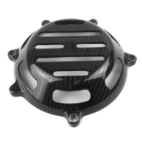 Ducati 100% Carbon Trocken Kupplungsdeckel Offen Köper Koper Glänzend