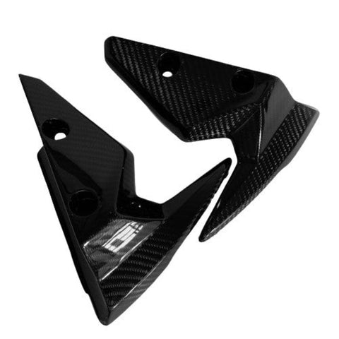 Triumph 765 Street Triple Carbon Kotflügel Vorne Seitenverkleidung Side Cover Front Hugger Protection Garde Boue Avant 1